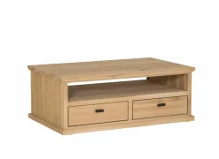 Salontafels|Salontafel Grimaldi 120x74cm - eik massief - naturel