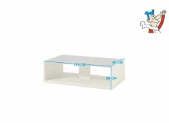 Salontafels|Salontafel Mambo 135x40cm - decor - herfst eik