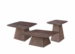 Salontafels|Salontafel Monsoon 60x60cm - mango massief - bruin