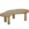 Salontafel Odilon 145x85cm - hout massief - naturel- Salontafels