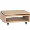 Salontafels|Salontafel Palacio 90x65cm - eik massief - naturel