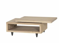 Salontafels|Salontafel Palacio 90x65cm - eik massief - naturel