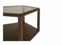 Salontafel Pentagon 80,5x80,5x50cm - acacia massief - naturel- Salontafels