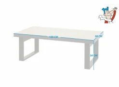 Salontafels|Salontafel Percy 130x68cm - decor - castella eik