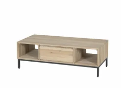 Salontafels|Salontafel Polar 120x60cm - eik massief & decor - naturel