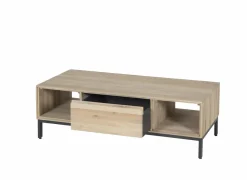 Salontafels|Salontafel Polar 120x60cm - eik massief & decor - naturel