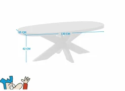 Salontafels|Salontafel Raphael 130x65cm - melamine - nox