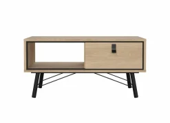 Salontafel Ry 102x49cm - decor - bruin & zwart- Salontafels