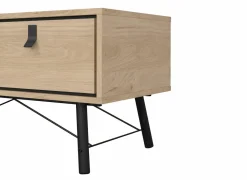 Salontafel Ry 102x49cm - decor - bruin & zwart- Salontafels