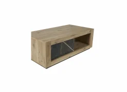 Salontafels|Salontafel Sacha 130x65cm - melamine - canyon oak & marble
