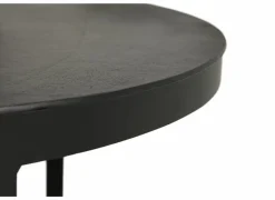 Salontafel Skudde Ø75/Ø60cm - metaal - zwart set van 2- Salontafels