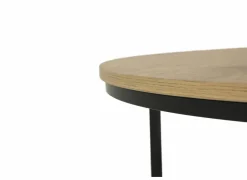 Salontafels|Salontafel Sunrise 80x35/60x32cm - MDF & melamine - eik set van 2