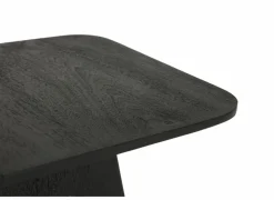 Salontafel Thalia 40x40cm - mango massief - zwart- Salontafels