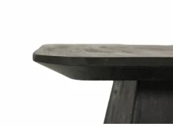 Salontafel Thalia 40x40cm - mango massief - zwart- Salontafels