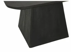 Salontafels|Salontafel Thalia 60x60cm - mango massief - zwart