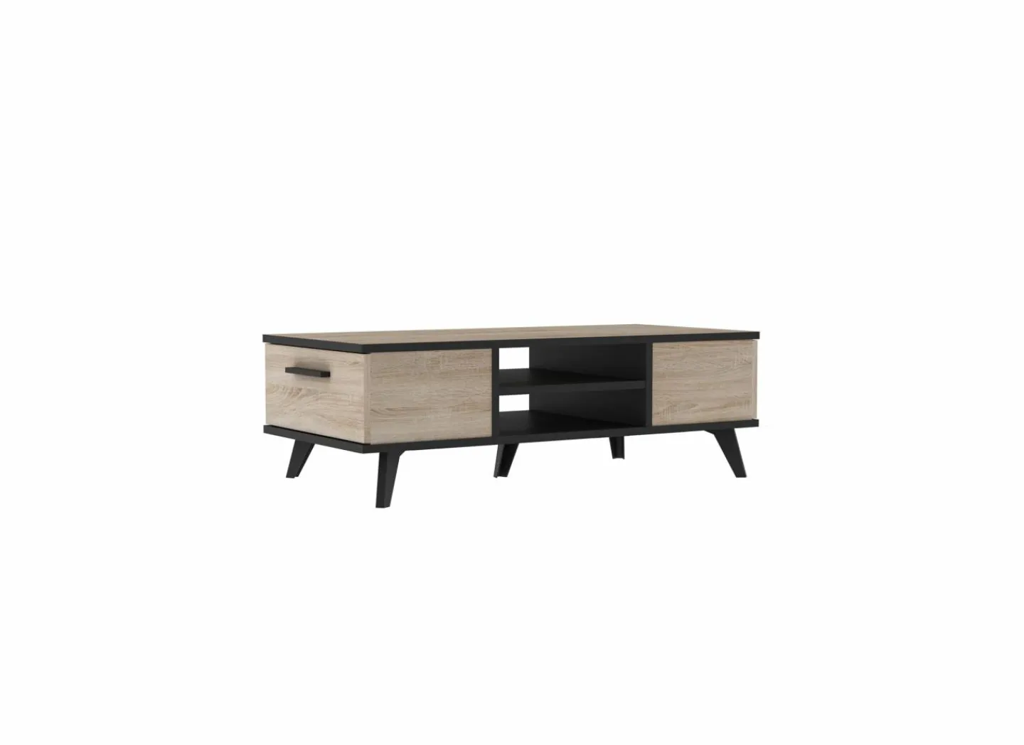 Demeyere Salontafel Wayne 106,6x35,2x50,1cm - decor - eik & zwart- Salontafels