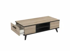 Demeyere Salontafel Wayne 106,6x35,2x50,1cm - decor - eik & zwart- Salontafels