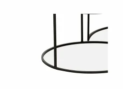 Salontafels|Salontafel Windsor Ø65cm/Ø75cm - lamulux - naturel - set van 2