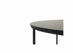 Salontafel Windsor Ø75x44,4cm/Ø65x39cm - lamulux - zwart - set van 2- Salontafels