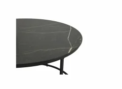 Salontafel Windsor Ø75x44,4cm/Ø65x39cm - lamulux - zwart - set van 2- Salontafels