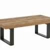 Salontafels|Salontafel 130x68cm - decor - bruin & zwart