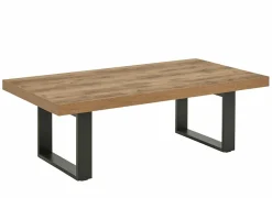 Salontafels|Salontafel 130x68cm - decor - bruin & zwart
