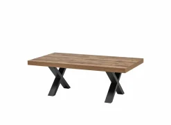 Salontafels|Salontafel 130x68cm - decor - bruin & zwart