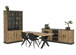 Salontafels|Salontafel 130x68cm - decor - bruin & zwart