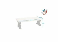 Salontafel 135x68cm - decor - natuurlijke olm- Salontafels