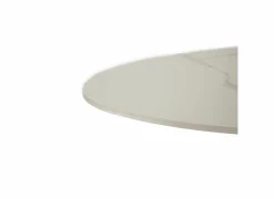 Salontafels|Salontafel 130x65cm - keramiek & metaal - wit