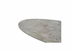 Salontafel 130x65cm - keramiek & metaal - grijs- Salontafels