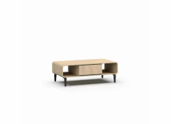 Salontafel 135x68cm - melamine - brushed sand oak nature- Salontafels