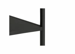 Salontafels|Salontafel 120x60cm - melamine - wilde eik & mat zwart