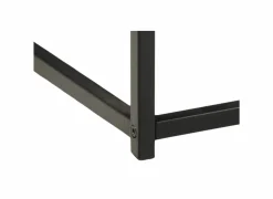 Salontafels|Salontafel 120x60cm - melamine - wilde eik & mat zwart