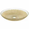 Schaal Celeste Ø30cm - glas - goud- Serveerschalen