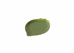 Schaal Limoen 27,3x20,4cm - keramiek - groen- Dessertborden|Schalen