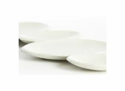 Schaal Nicosia 61x19cm - steen - crème- Schalen