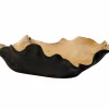 Schaal Organic 40x60xH20cm - hout - zwart & naturel- Schalen