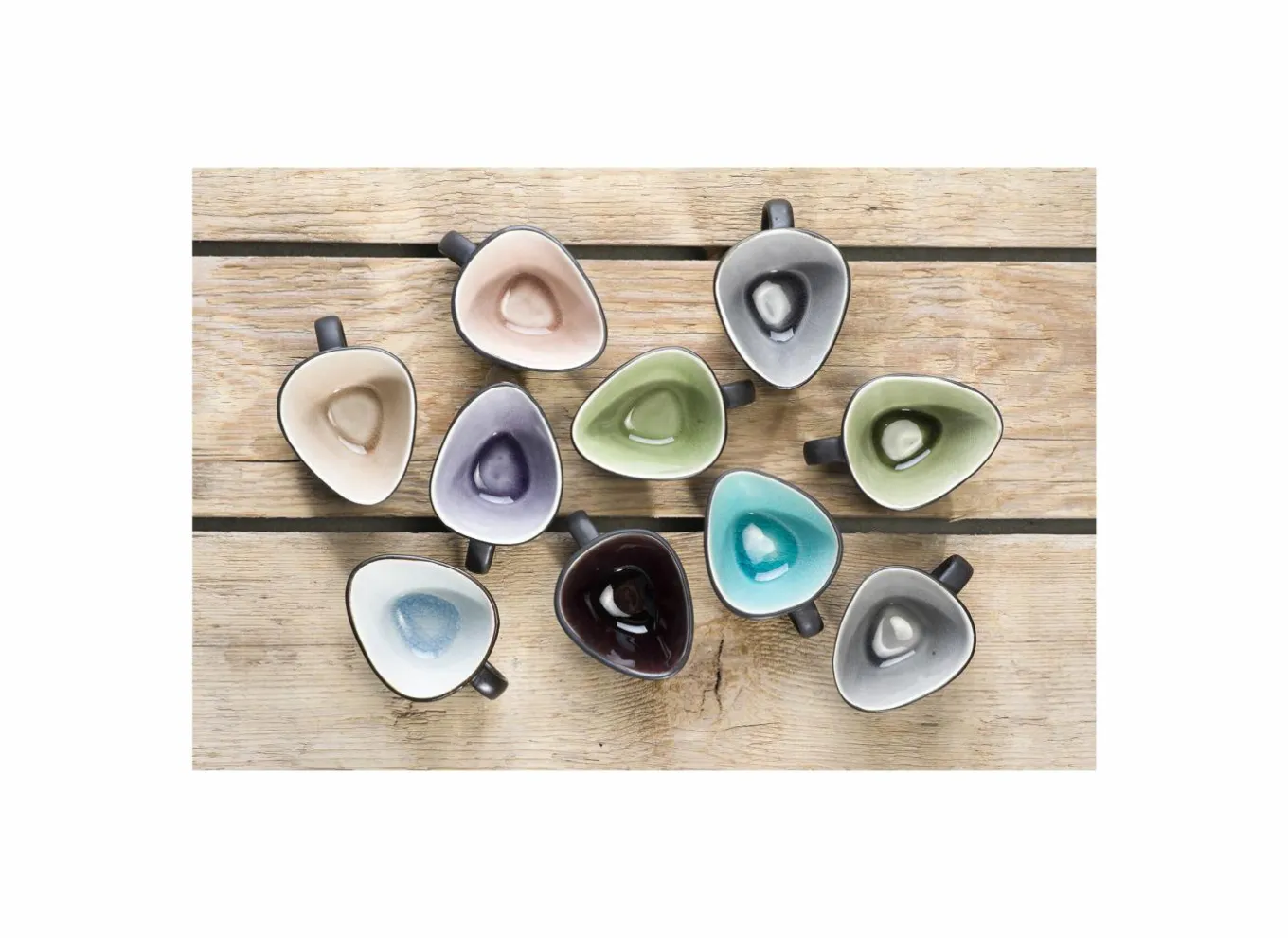 Cosy & Trendy Kommen|Hapjes|Schaal Streetfood festival 7,5x6,8cm - keramiek - multicolor