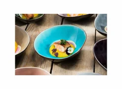 Cosy & Trendy Schaal Streetfood festival 10,5x7,5cm - keramiek - multicolor- Kommen|Hapjes