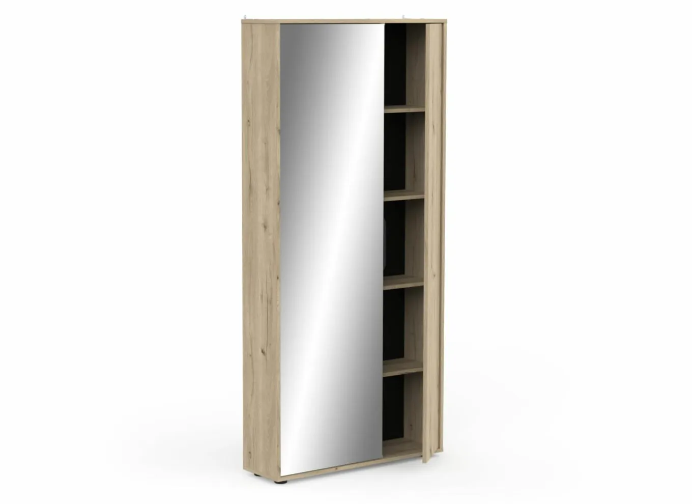 Schoenenkasten|Schoenenkast Ebony 83x24x178cm - decor - royal eik