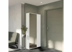 Schoenenkast Ebony 83x24xH178cm - decor - wit- Schoenenkasten