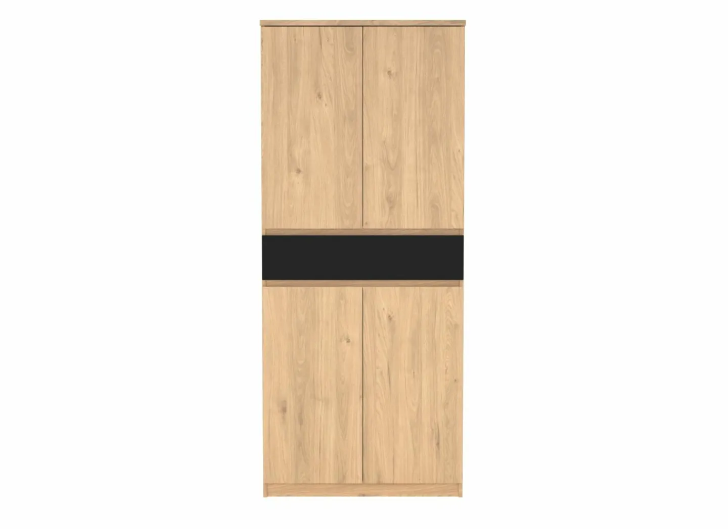 Schoenenkast Naia 80x40x192cm - decor - jackson hickory bruin- Schoenenkasten