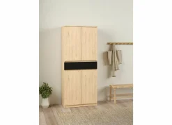 Schoenenkast Naia 80x40x192cm - decor - jackson hickory bruin- Schoenenkasten