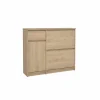 Schoenenkast Naia 109x32x93cm - decor - jackson hickory bruin- Schoenenkasten