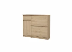 Schoenenkast Naia 109x32x93cm - decor - jackson hickory bruin- Schoenenkasten