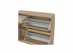 Schoenenkast Naia 109x32x93cm - decor - jackson hickory bruin- Schoenenkasten