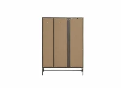 Schoenenkasten|Schoenenkast Stripes 98,7x35x140,4cm - decor - smoked eik