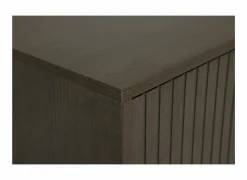 Schoenenkasten|Schoenenkast Stripes 98,7x35x140,4cm - decor - smoked eik