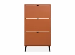 Schoenenkasten|Schoenenkast Vigo 70x24x125cm - melamine - terra